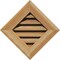 Ekena Millwork Diamond Gable Vent Functional, Western Red Cedar Gable Vent w/ 1" x 4" Flat Trim Frame, 20"W x 20"H GVWDI20X2001RFUWR - alternate 1